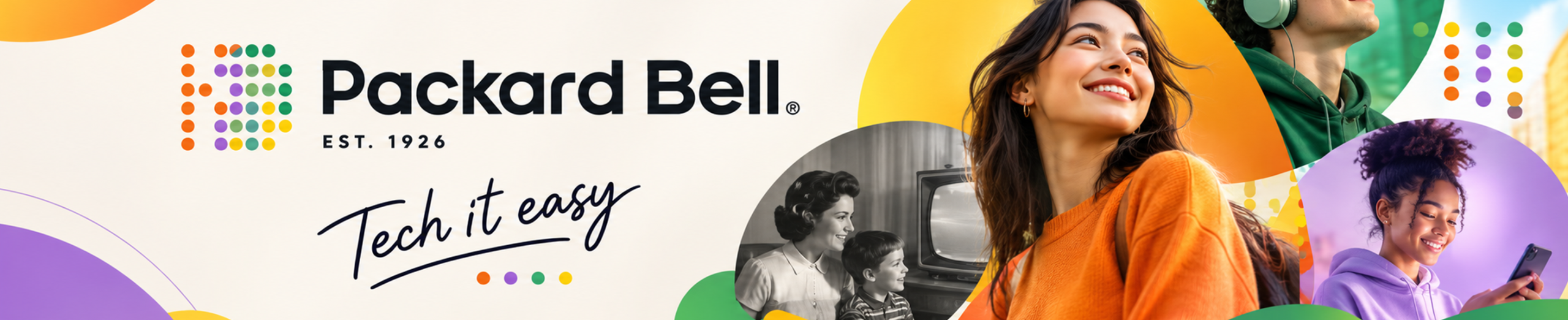 Packard Bell colorful lifestyle technology concept for a new generation