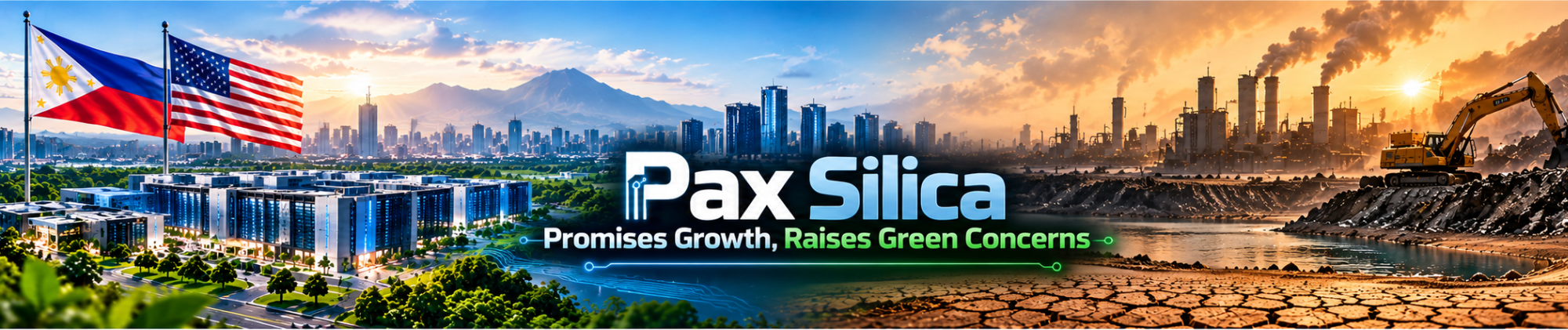 Advance Solutions wide banner highlighting the Pax Silica initiative, Philippines AI data centers, and critical mineral processing.