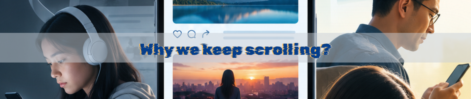 Advance Solutions banner highlighting digital wellbeing and the benefits of non-algorithmic social media feeds.