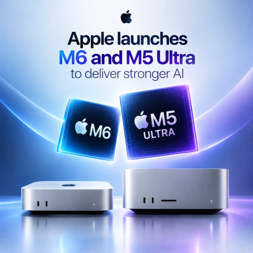Apple launches M6 and M5 Ultra processors to deliver stronger AI compute